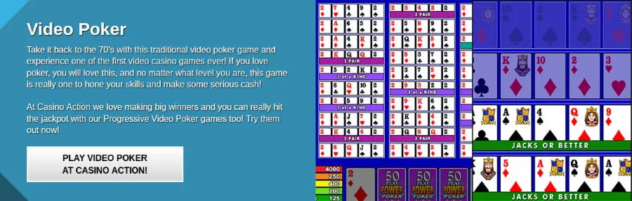 Casino Action video poker