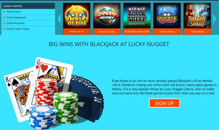 Lucky Nugget Casino blackjack